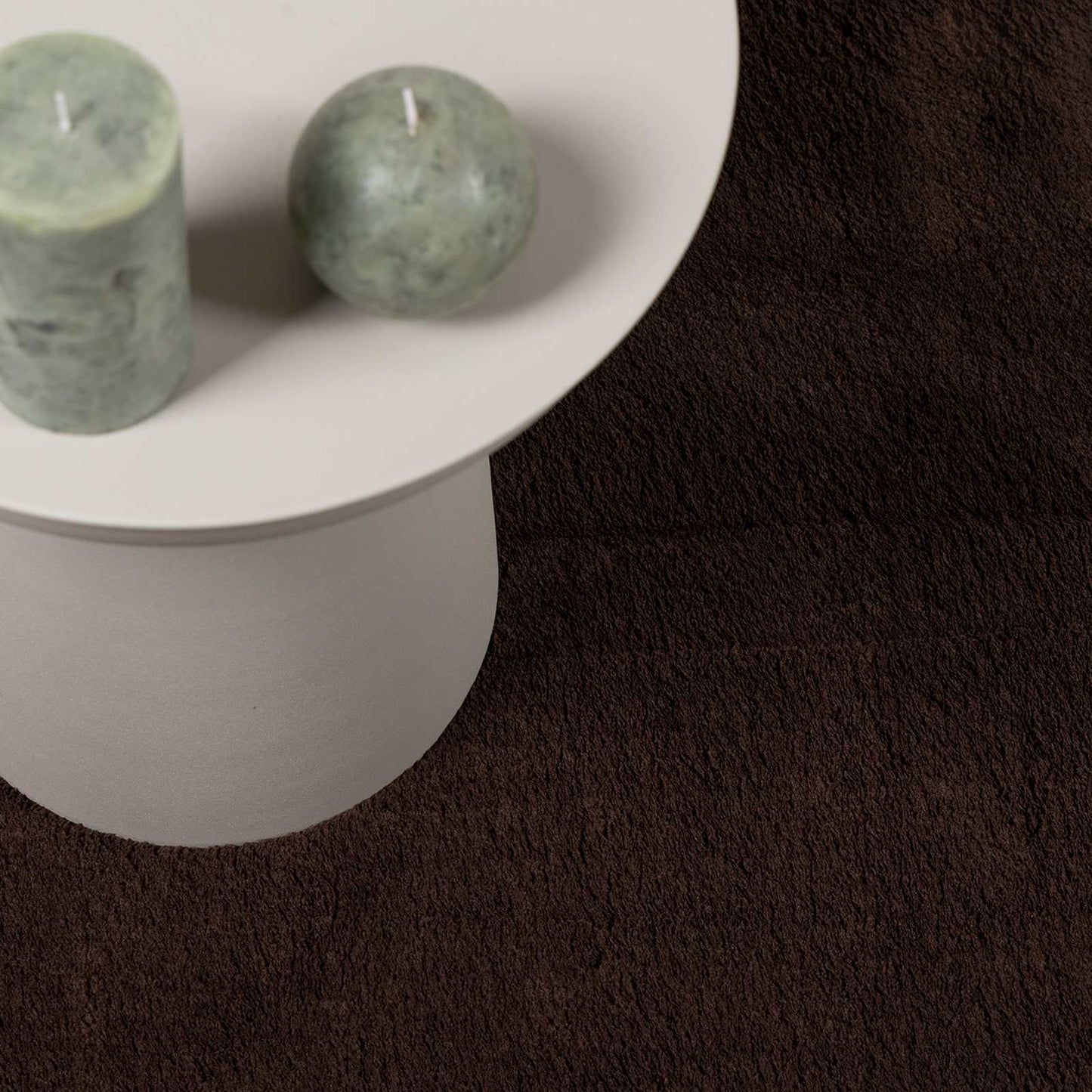 vidaXL Χαλιά χώρου Γύρος HUARTE Καφέ Ø 160 CM