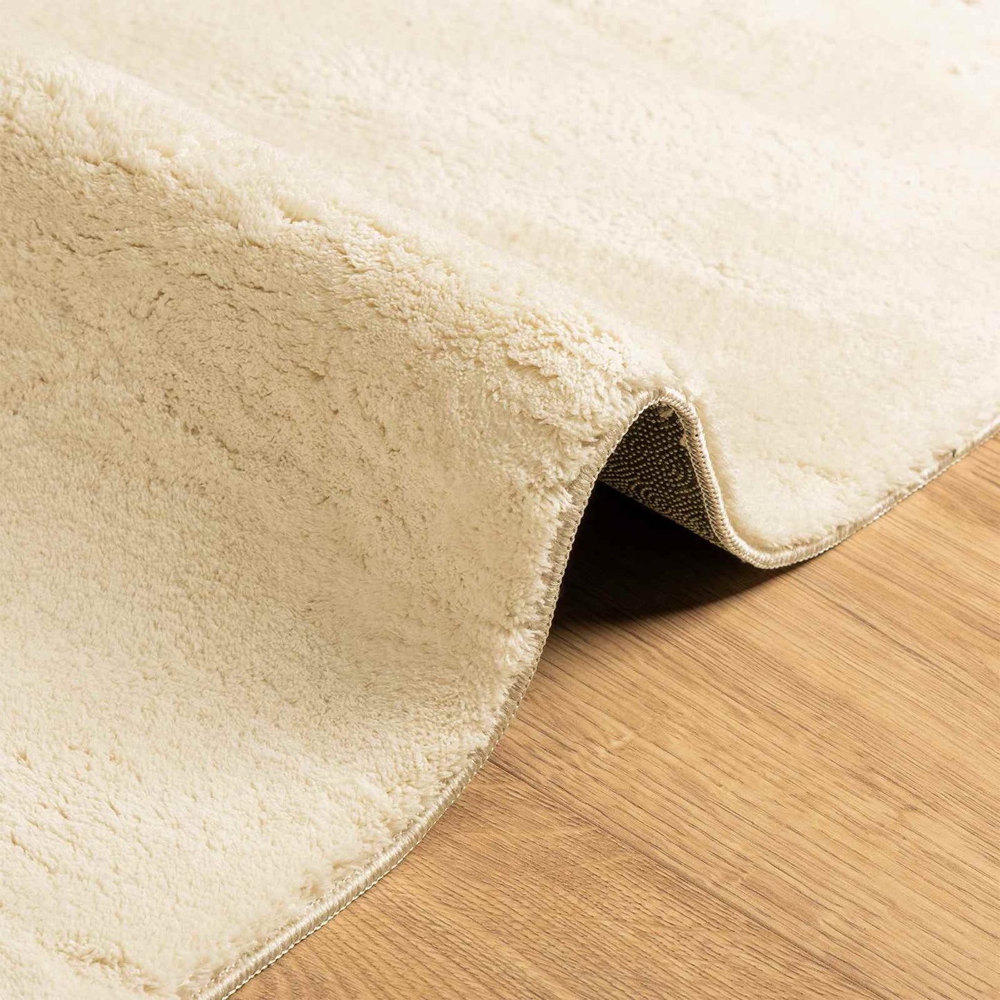 vidaXL Χαλιά χώρου Ορθογώνιος HUARTE Κρεμ 300 x 80 εκ. Πολυεστέρας