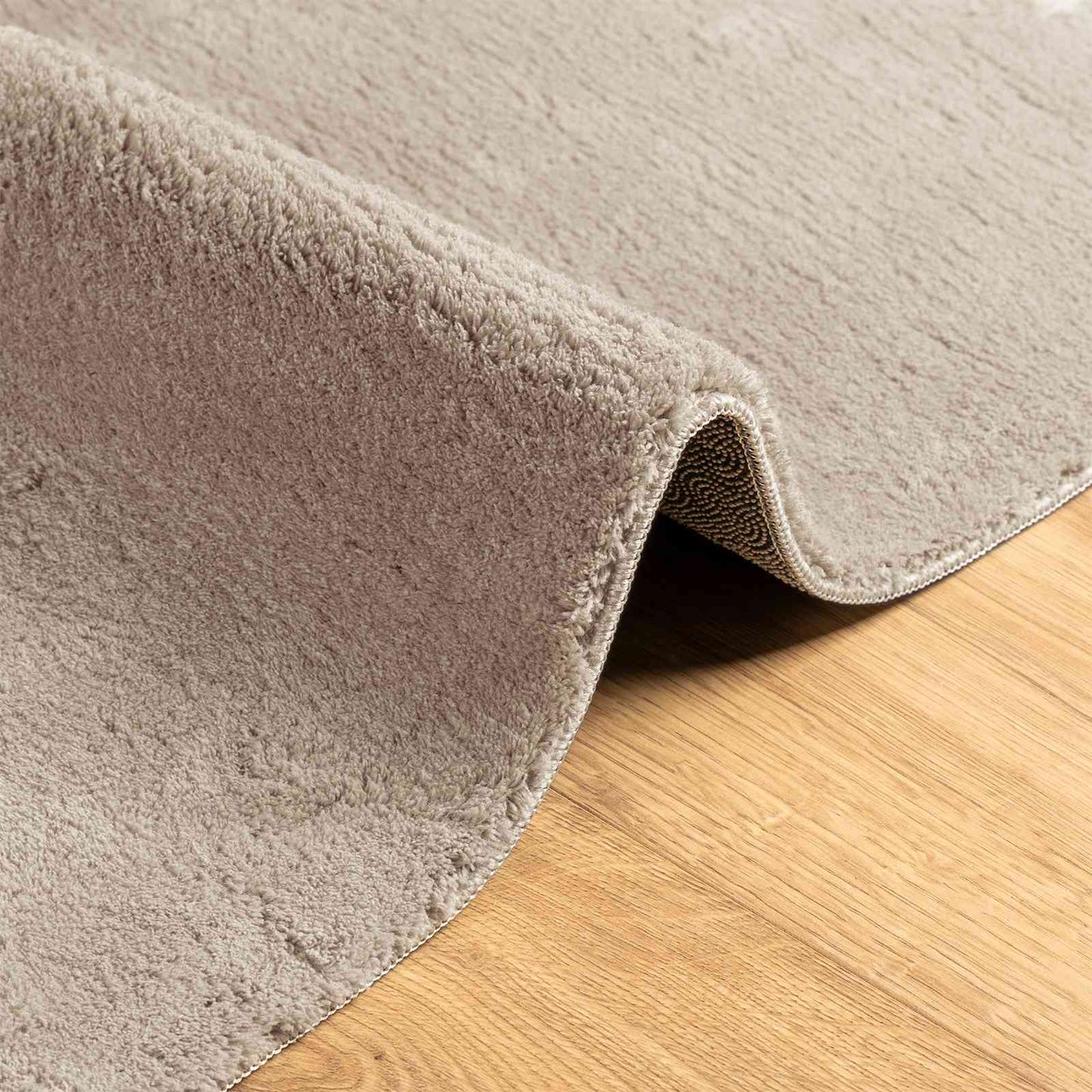 vidaXL Μέτριος πέλος μαλακός και πλενόμενος χαλί HUARTE Άμμος