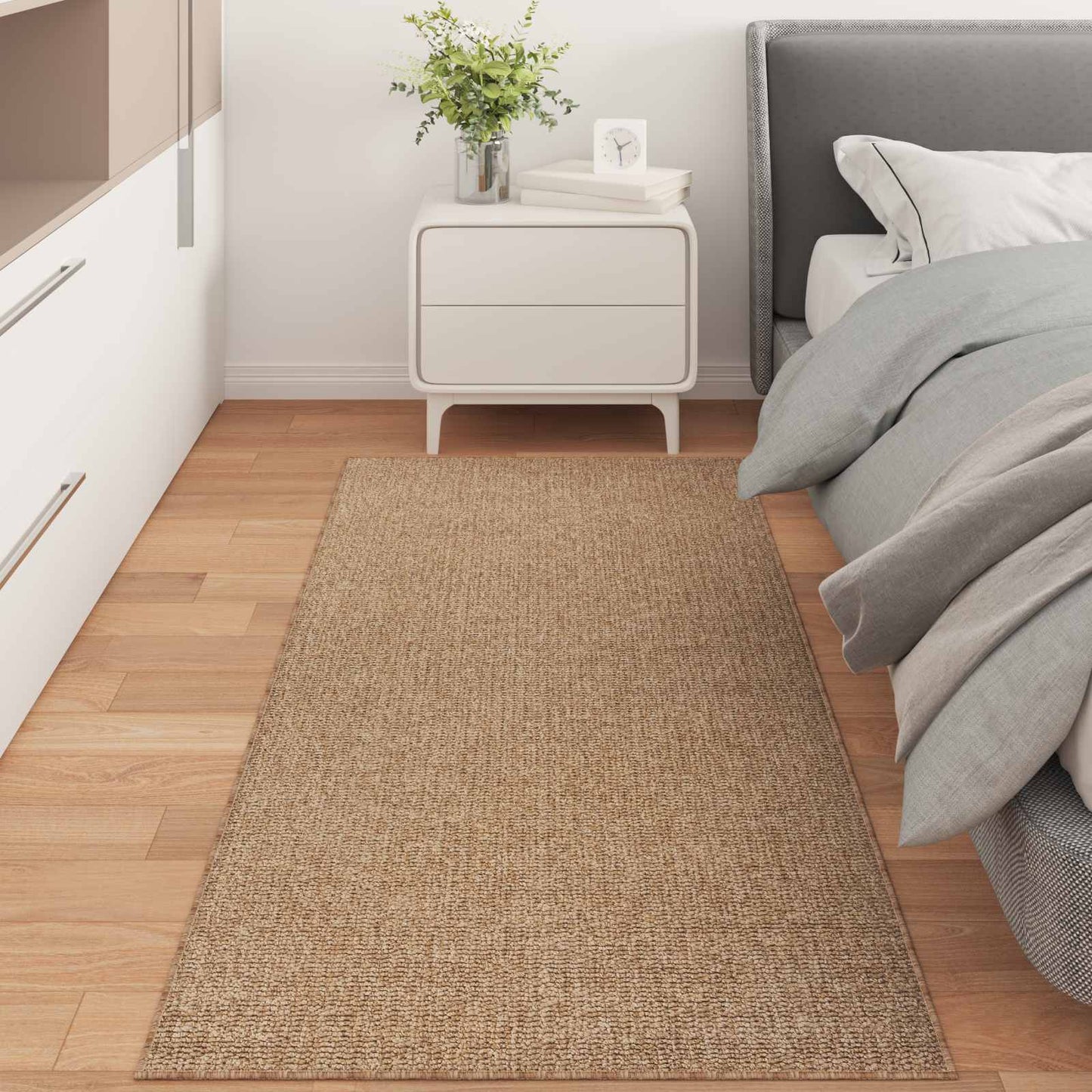 vidaXL Χαλιά χώρου Ορθογώνιος AGIRA Φυσικό 150 x 80 cm Πολυεστέρας