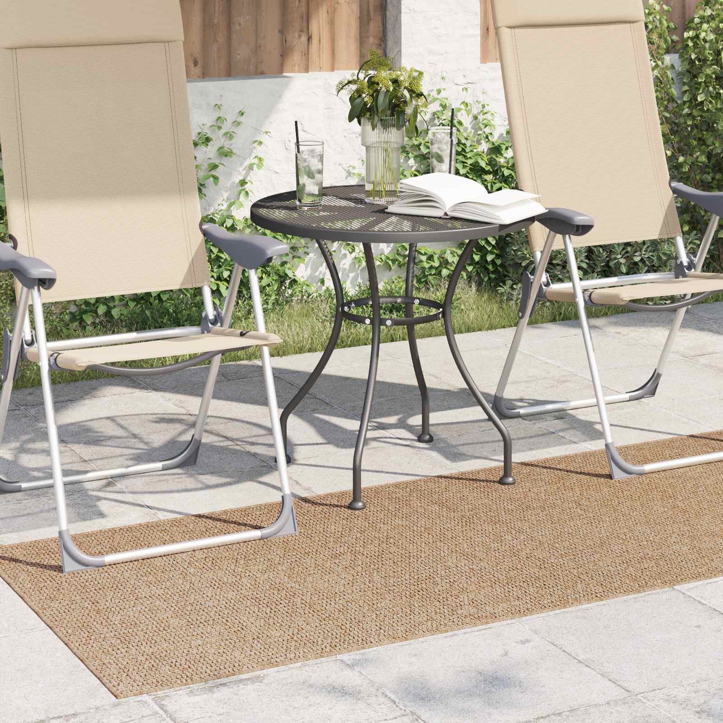 vidaXL Χαλιά χώρου Ορθογώνιος AGIRA Φυσικό 150 x 80 cm Πολυεστέρας