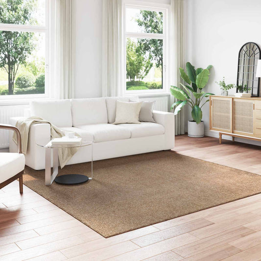 vidaXL Χαλιά χώρου τετράγωνο AGIRA Φυσικό 240 x 240 cm Πολυεστέρας