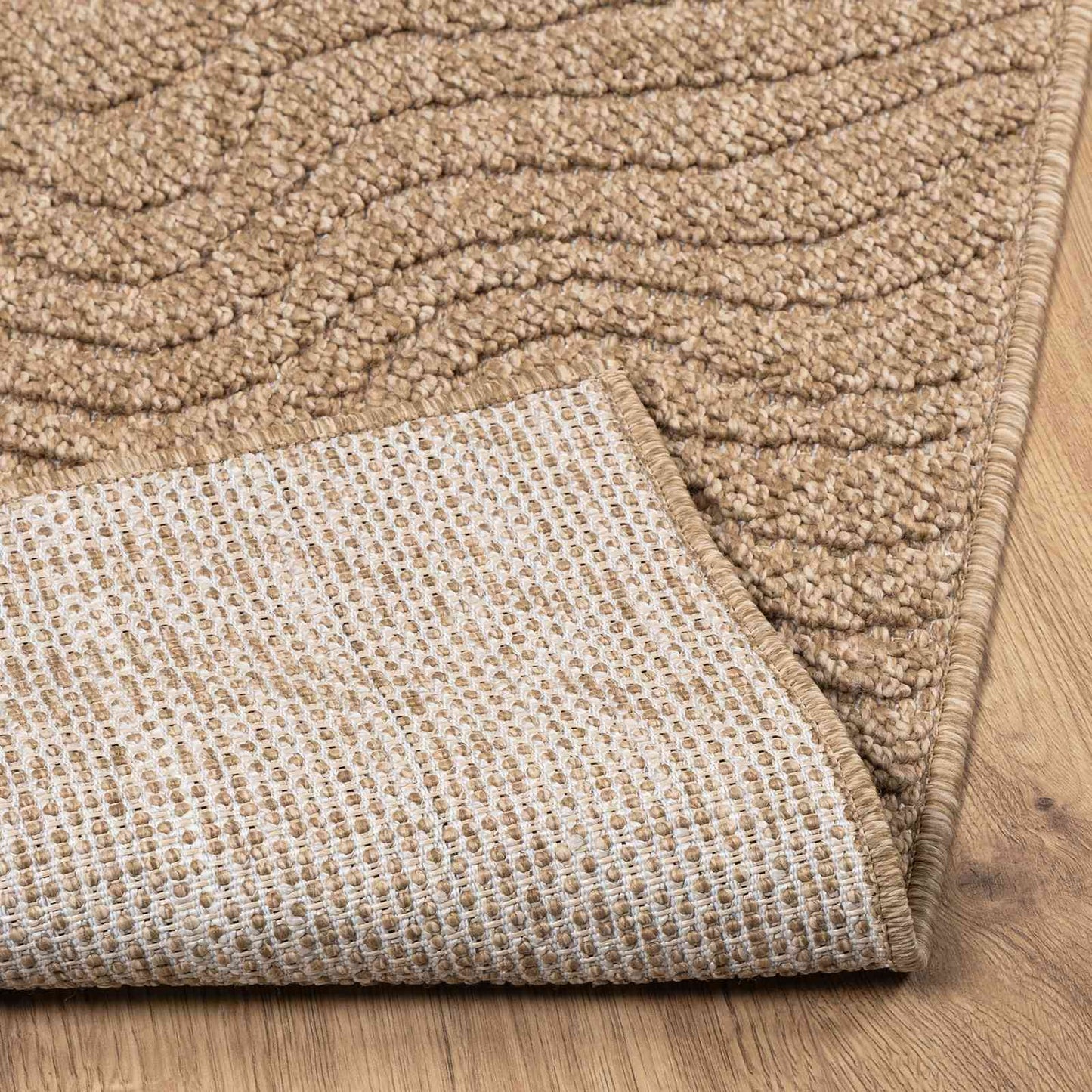 vidaXL Χαλιά χώρου Μουάρ Ορθογώνιος AGIRA Φυσικό 150 x 80 cm