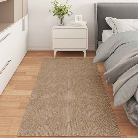 vidaXL Χαλιά χώρου Ορθογώνιος AGIRA Φυσικό 150 x 80 cm Πολυεστέρας