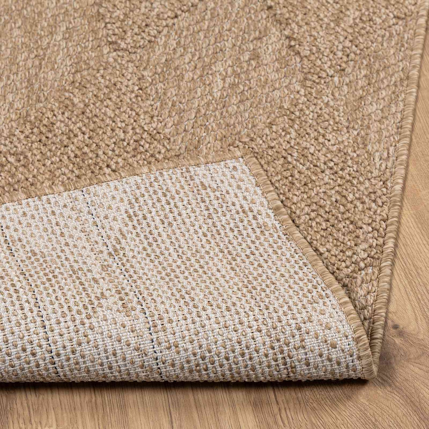 vidaXL Χαλιά χώρου τετράγωνο AGIRA Φυσικό 240 x 240 cm Πολυεστέρας
