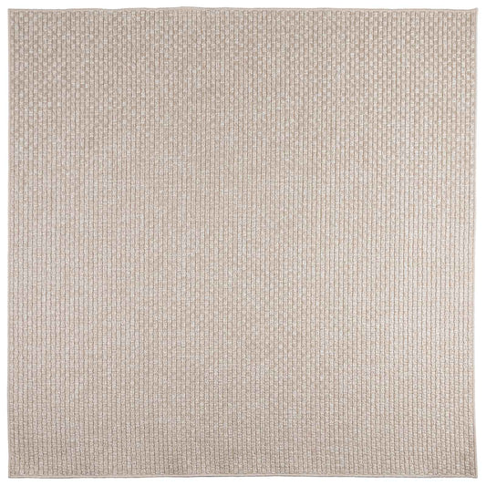 vidaXL Χαλιά χώρου τετράγωνο FARO Κρεμ 120 x 120 cm Πολυεστέρας