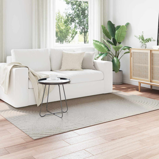 vidaXL Χαλιά χώρου Ορθογώνιος Κρεμ 200 x 140 cm