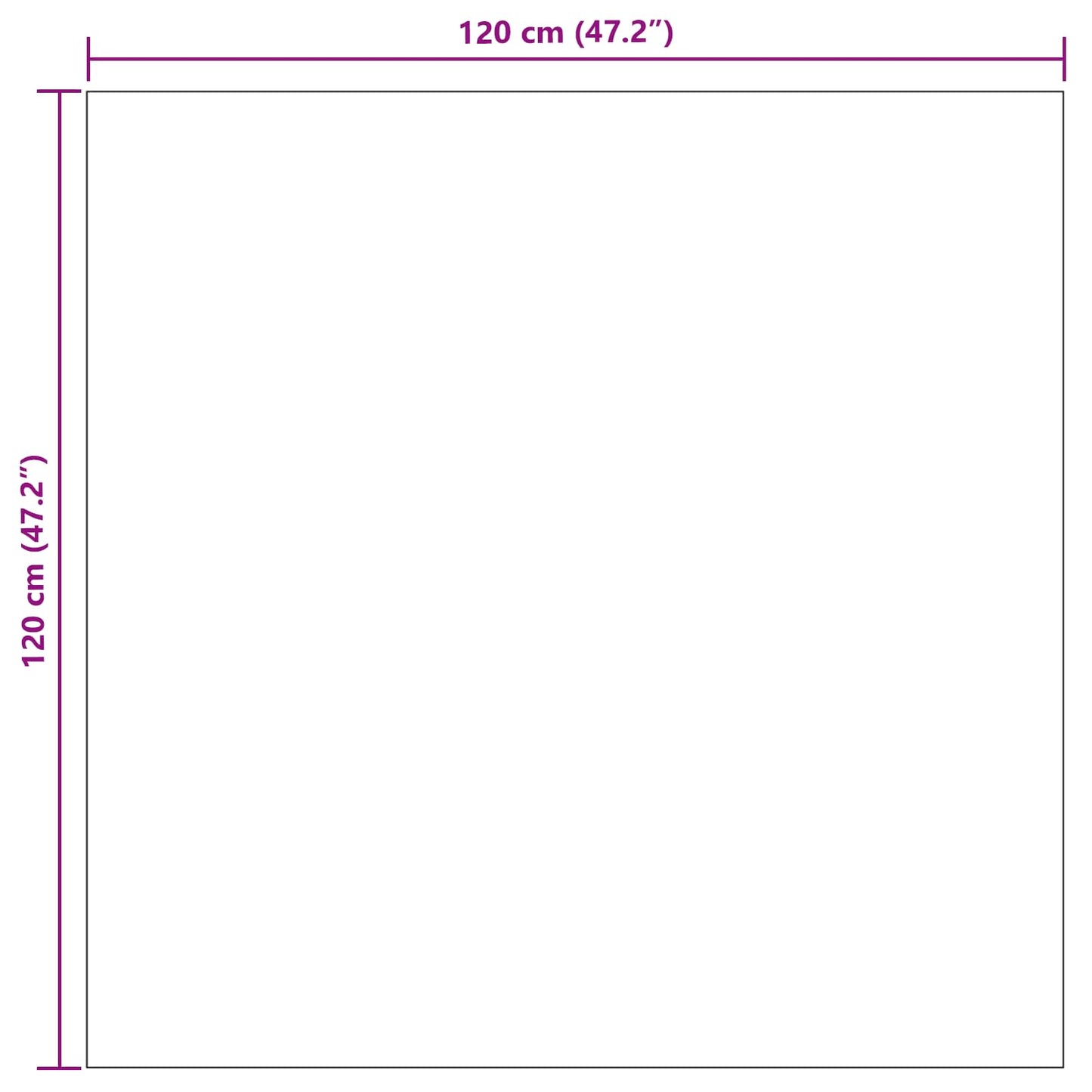 vidaXL Χαλιά χώρου τετράγωνο PALMERAS Πράσινο 120 x 120 cm Πολυεστέρας
