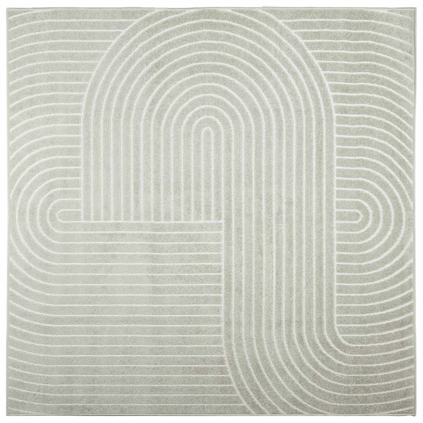 vidaXL Χαλιά χώρου τετράγωνο PALMERAS Πράσινο 120 x 120 cm Πολυεστέρας