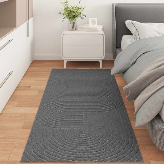 vidaXL Χαλιά χώρου Ορθογώνιος PALMERAS Ανθρακί 150 x 80 cm Πολυεστέρας