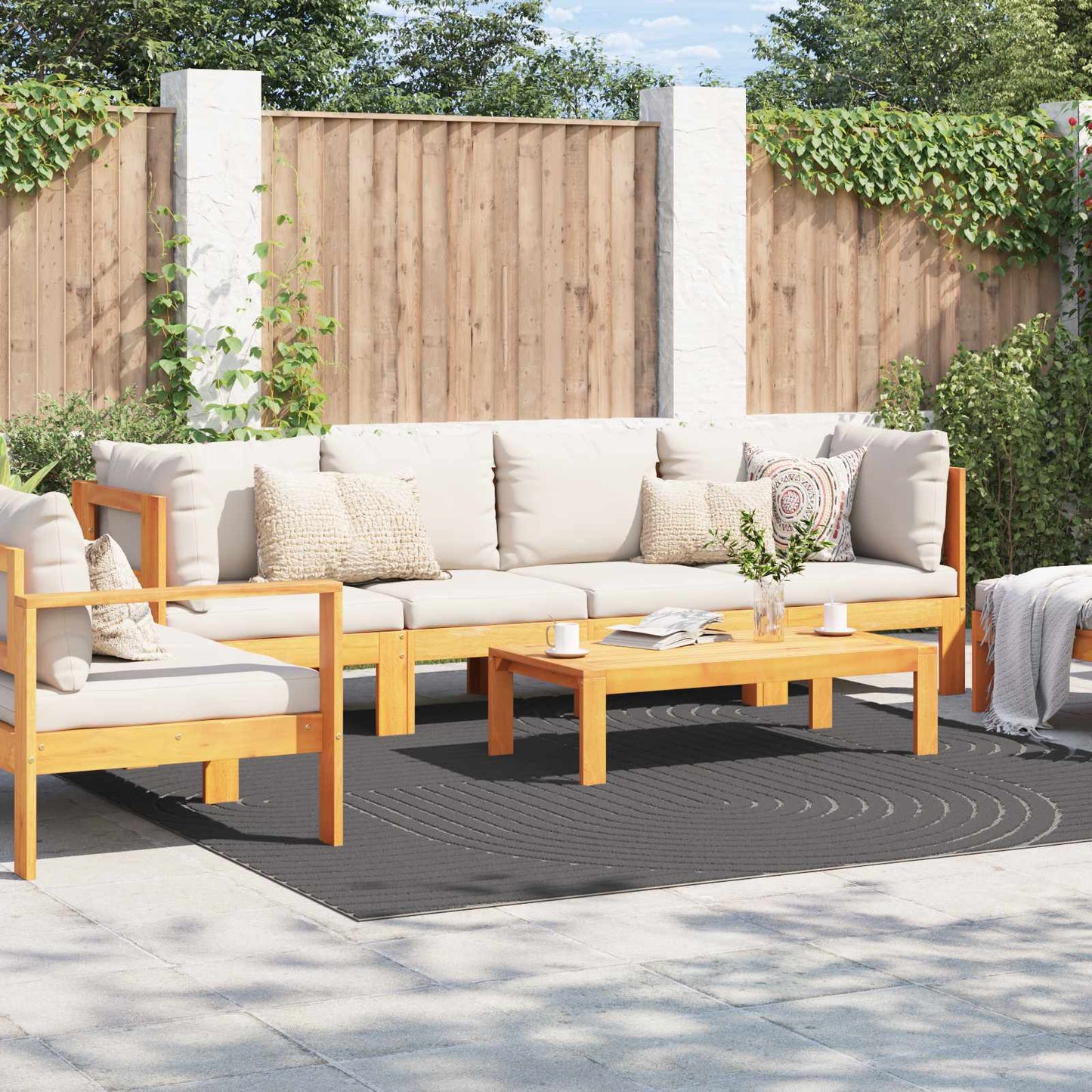 vidaXL Χαλιά χώρου τετράγωνο Ανθρακί 240 x 240 cm