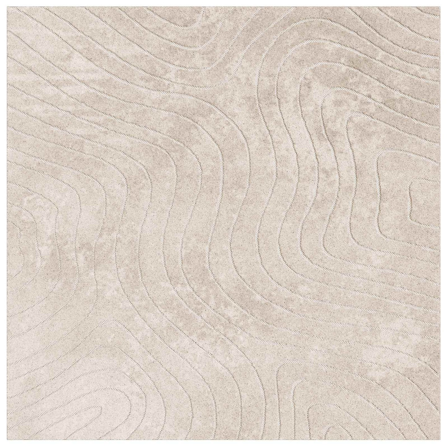 vidaXL Χαλιά χώρου τετράγωνο PALMERAS Μπεζ 200 x 200 cm Πολυεστέρας