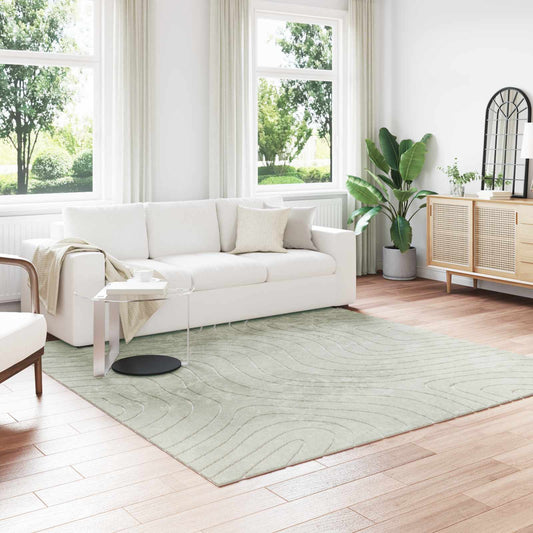 vidaXL Χαλιά χώρου τετράγωνο PALMERAS Πράσινο 240 x 240 cm Πολυεστέρας
