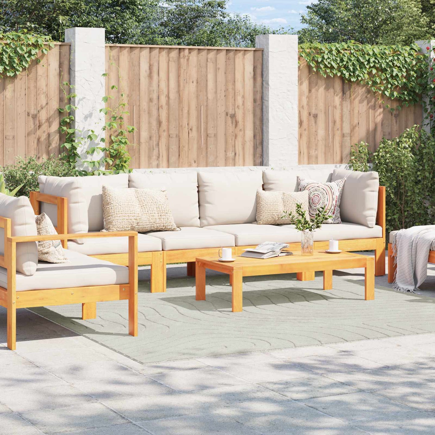 vidaXL Χαλιά χώρου τετράγωνο PALMERAS Πράσινο 240 x 240 cm Πολυεστέρας