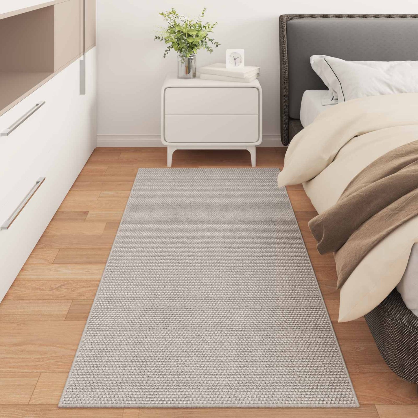 vidaXL Χαλιά χώρου Ορθογώνιος Κρεμ 150 x 80 cm