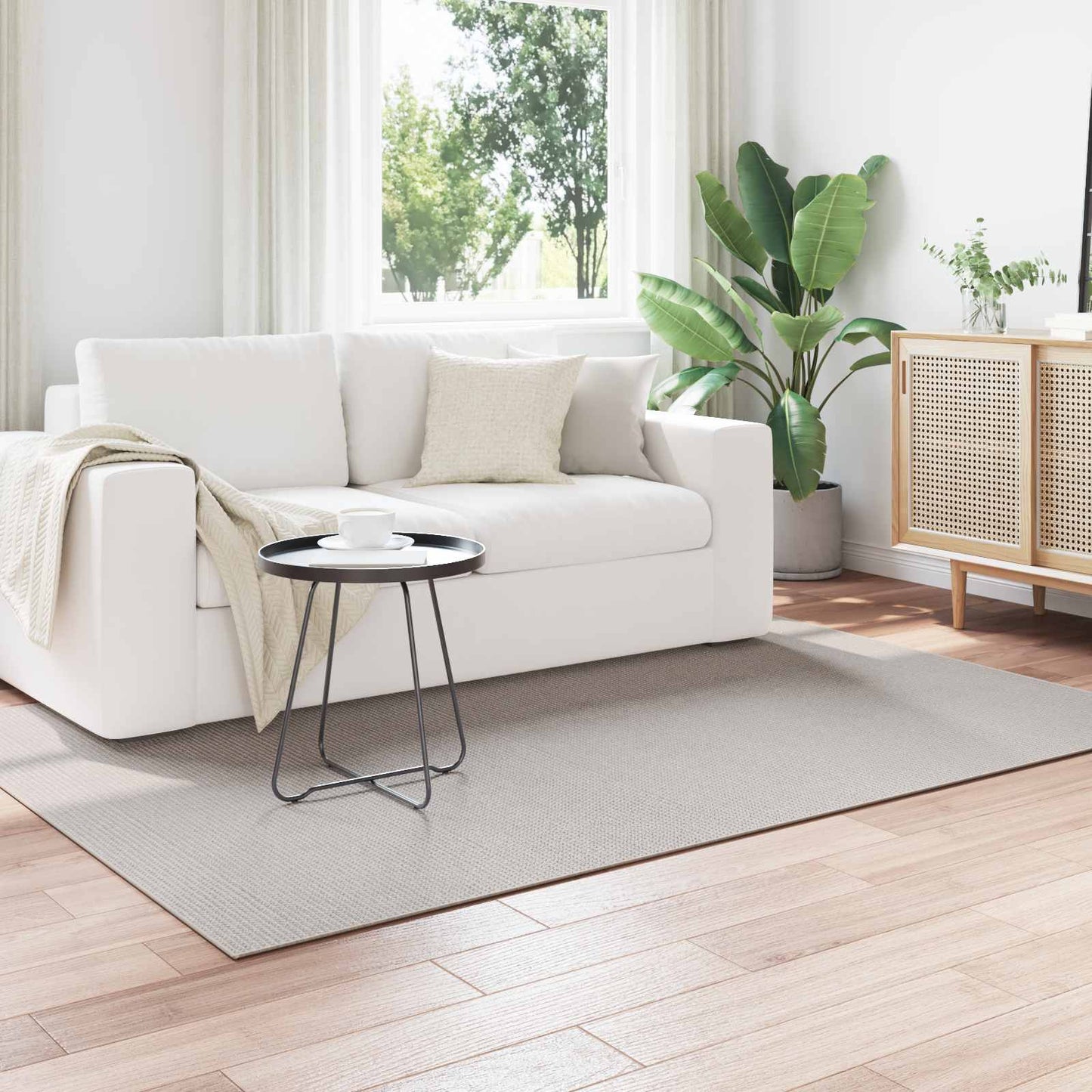 vidaXL Χαλιά χώρου Ορθογώνιος Κρεμ 200 x 140 cm