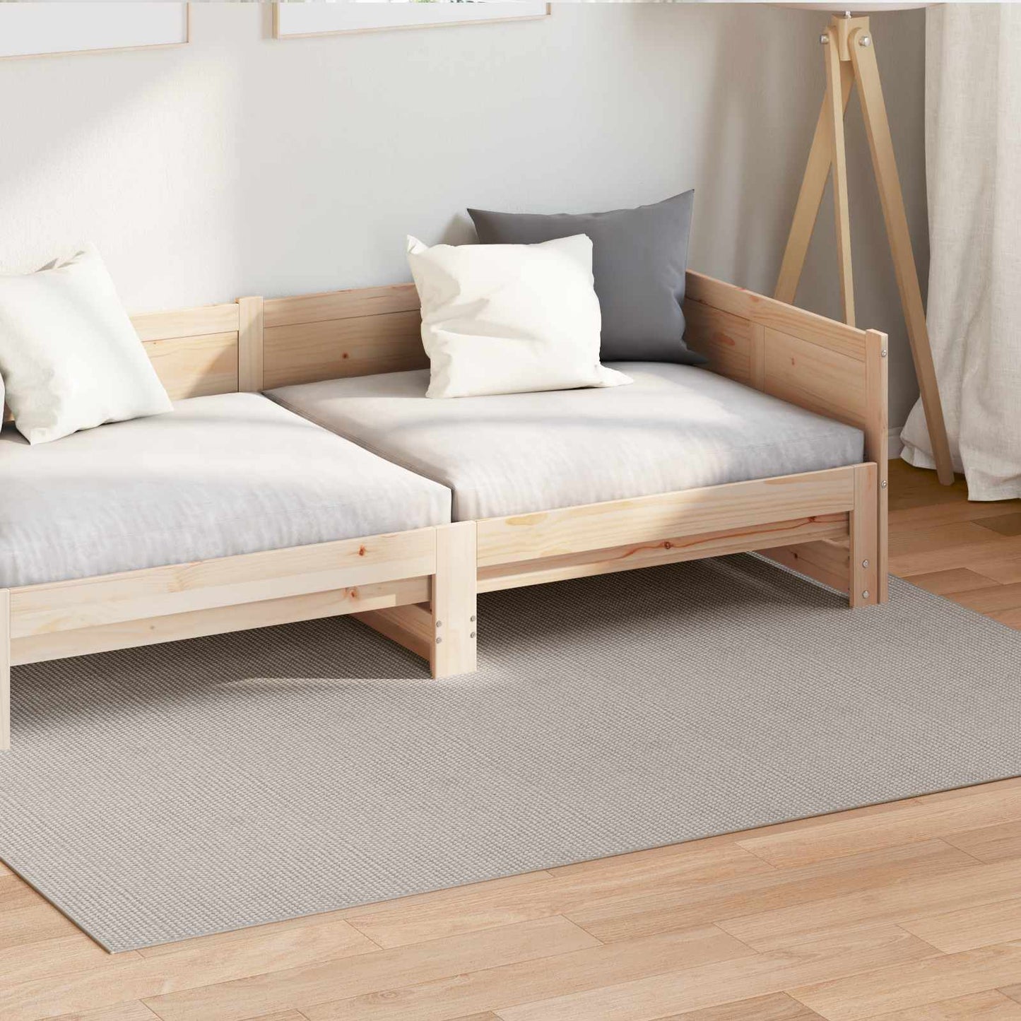 vidaXL Χαλιά χώρου Ορθογώνιος Κρεμ 200 x 140 cm