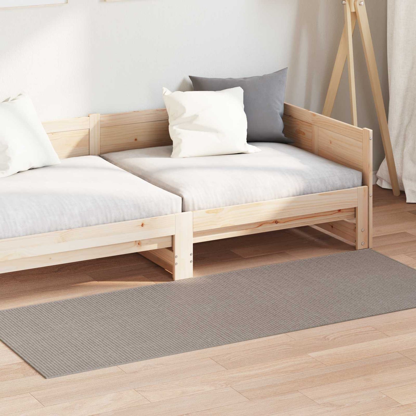 vidaXL Χαλιά χώρου Ορθογώνιος HUARTE Taupe 150 x 80 cm Πολυεστέρας
