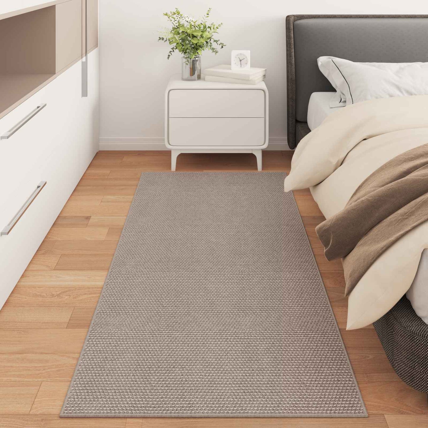 vidaXL Χαλιά χώρου Ορθογώνιος HUARTE Taupe 150 x 80 cm Πολυεστέρας