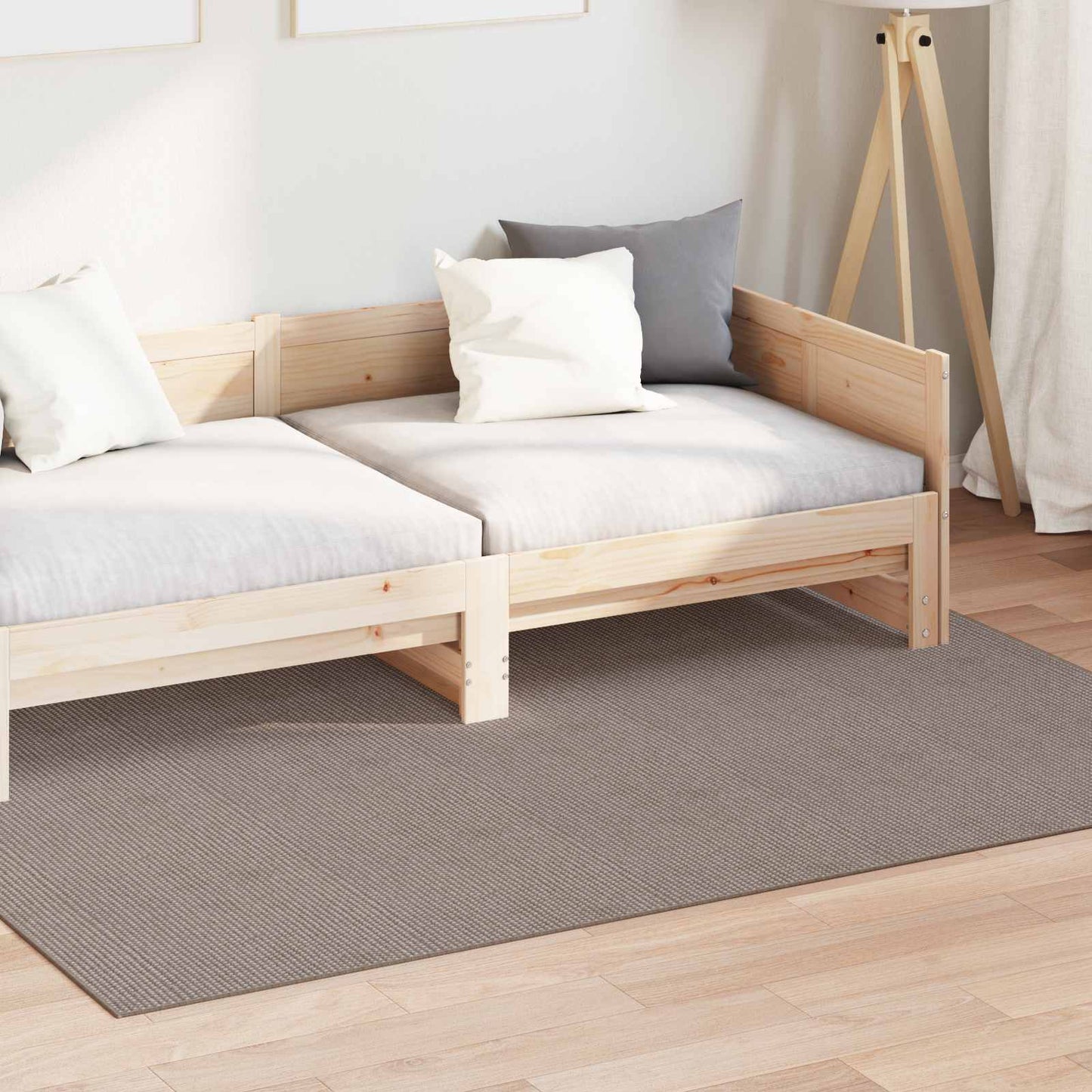 vidaXL Χαλιά χώρου Ορθογώνιος HUARTE Taupe 200 x 140 cm Πολυεστέρας