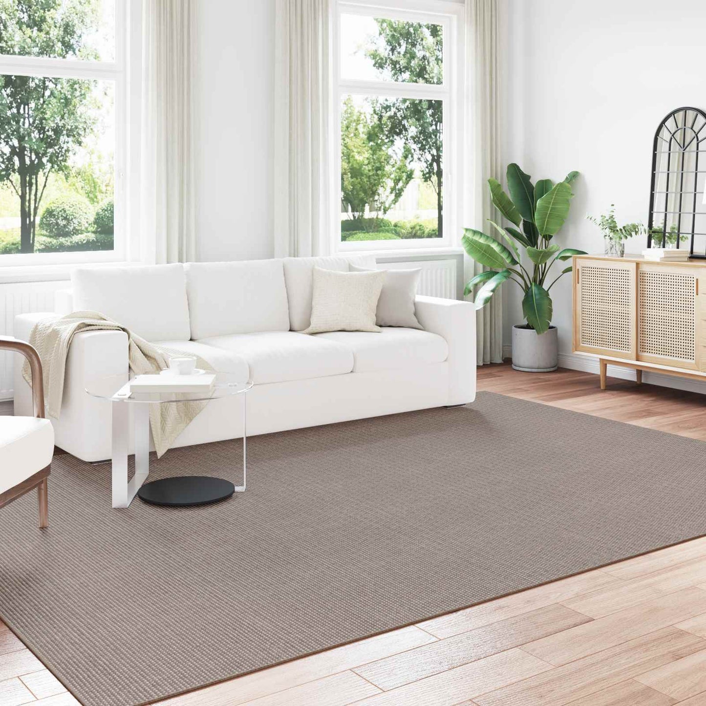 vidaXL Χαλιά χώρου Ορθογώνιος HUARTE Taupe 280 x 200 εκ Πολυεστέρας