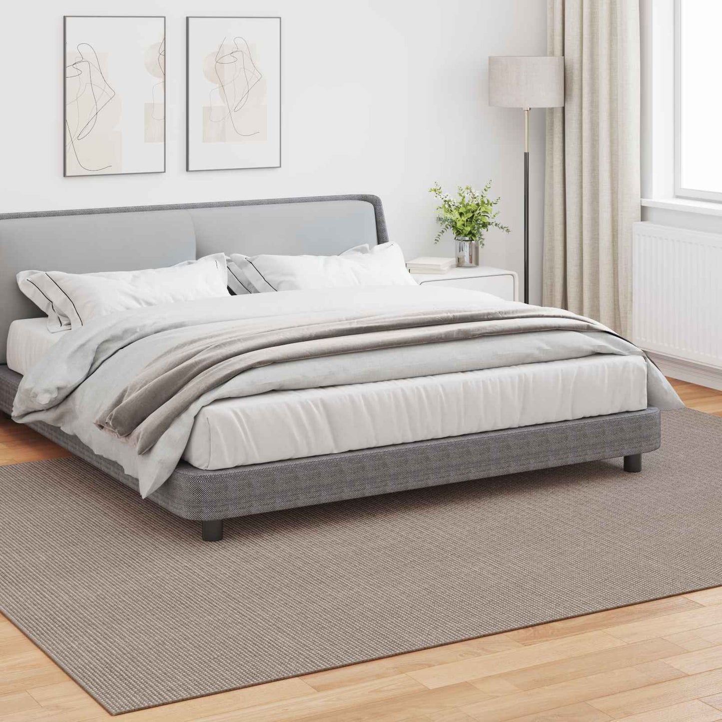 vidaXL Χαλιά χώρου Ορθογώνιος HUARTE Taupe 280 x 200 εκ Πολυεστέρας