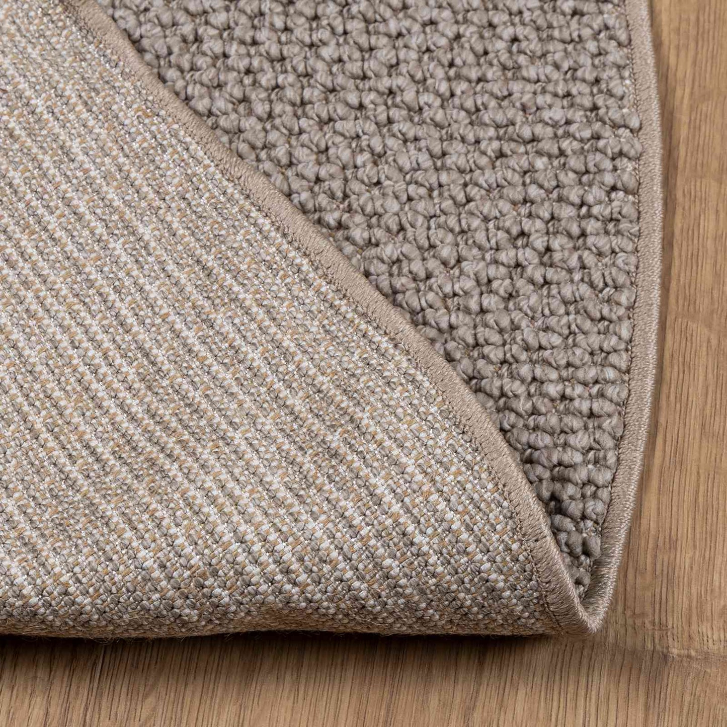vidaXL Χαλιά χώρου Γύρος HUARTE Taupe Ø 160 CM Πολυεστέρας