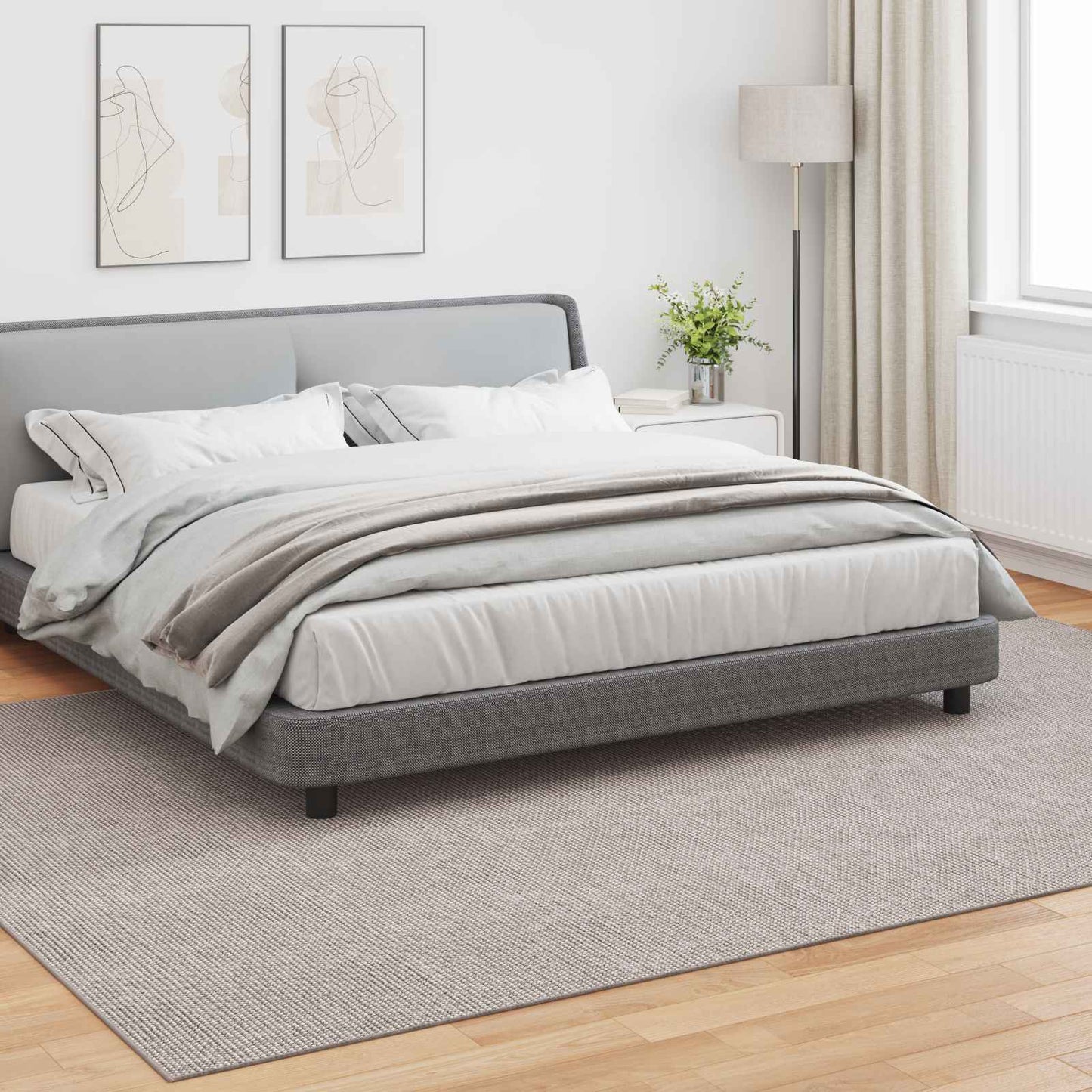vidaXL Χαλιά χώρου Ορθογώνιος Κρέμα και Ταπεί 340 x 240 εκ