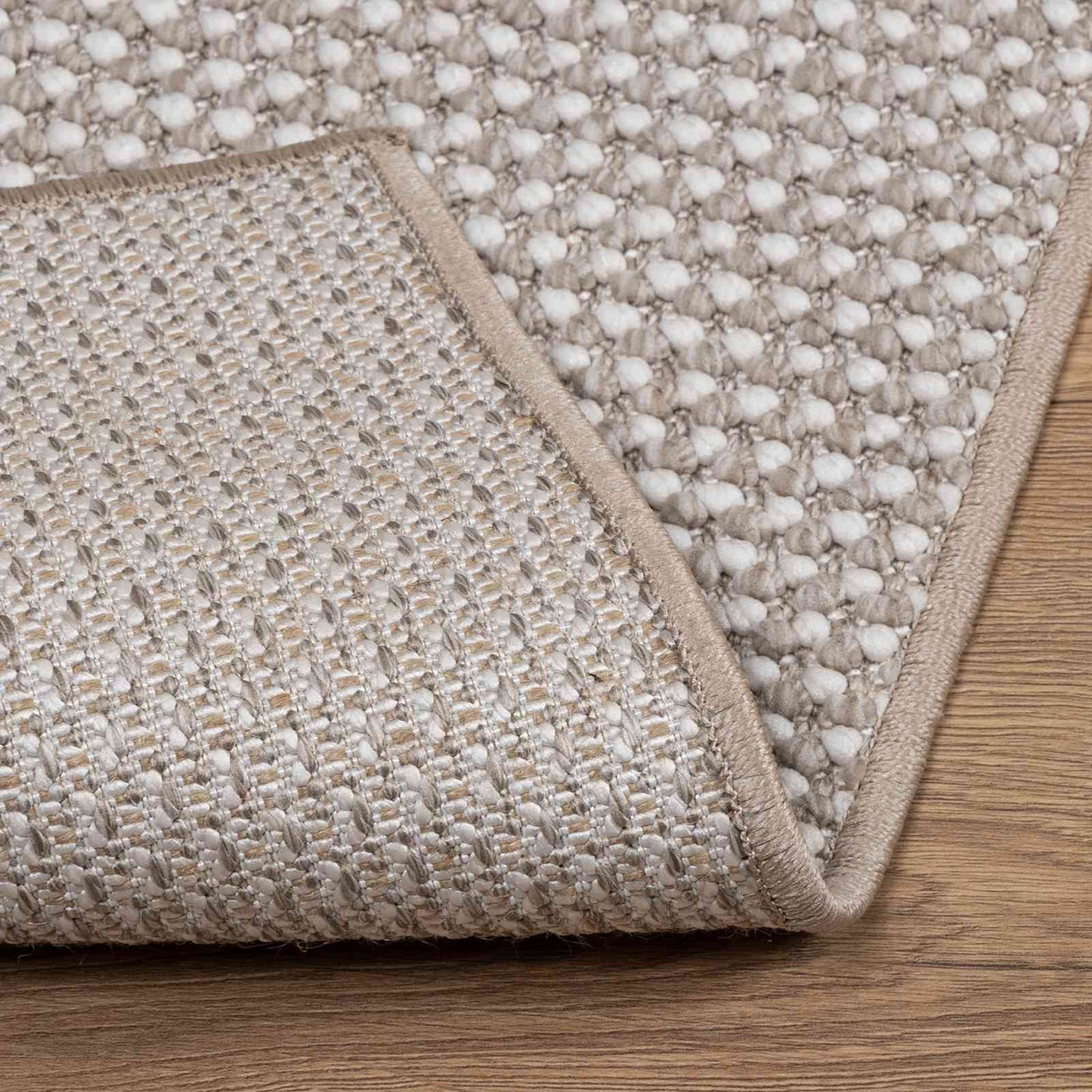 vidaXL Χαλιά χώρου HUARTE Κρέμα και Ταπεί 200 x 200 cm Πολυεστέρας