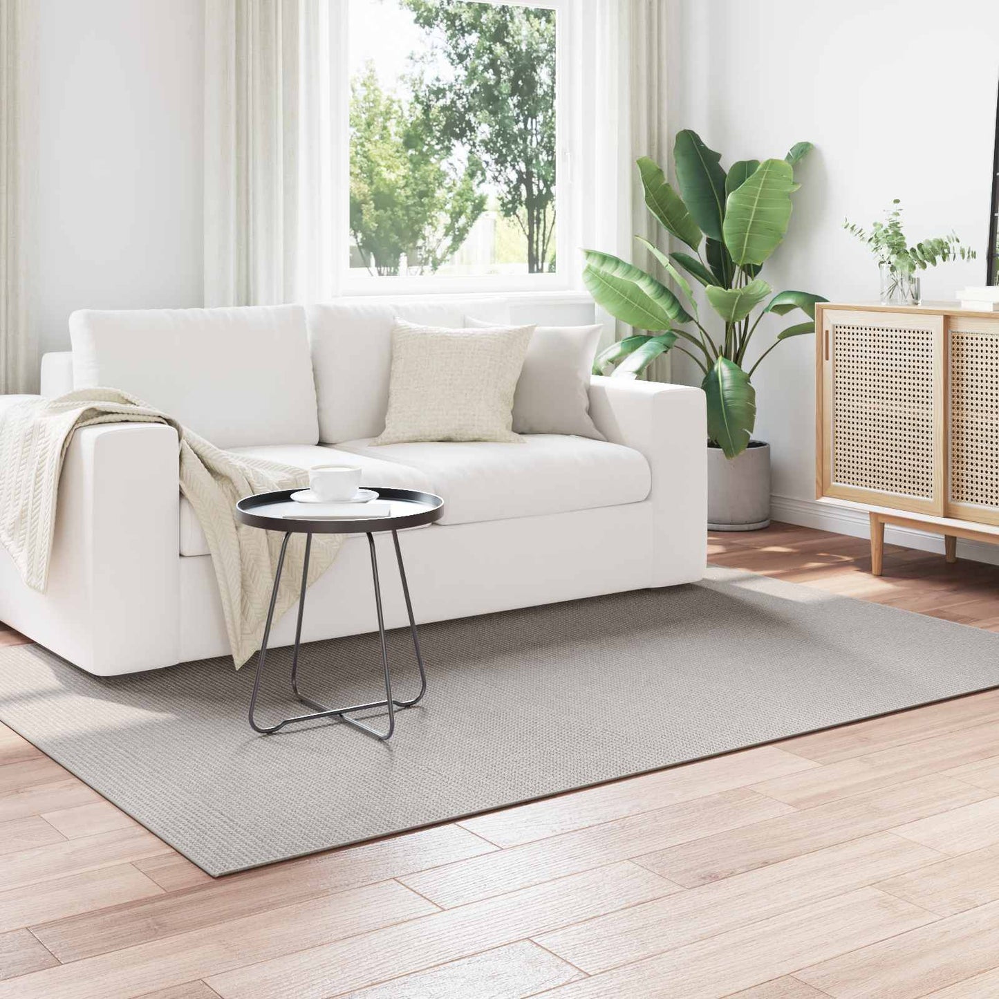 vidaXL Χαλιά χώρου Ορθογώνιος Κρεμ και Γκρι 230 x 160 εκ