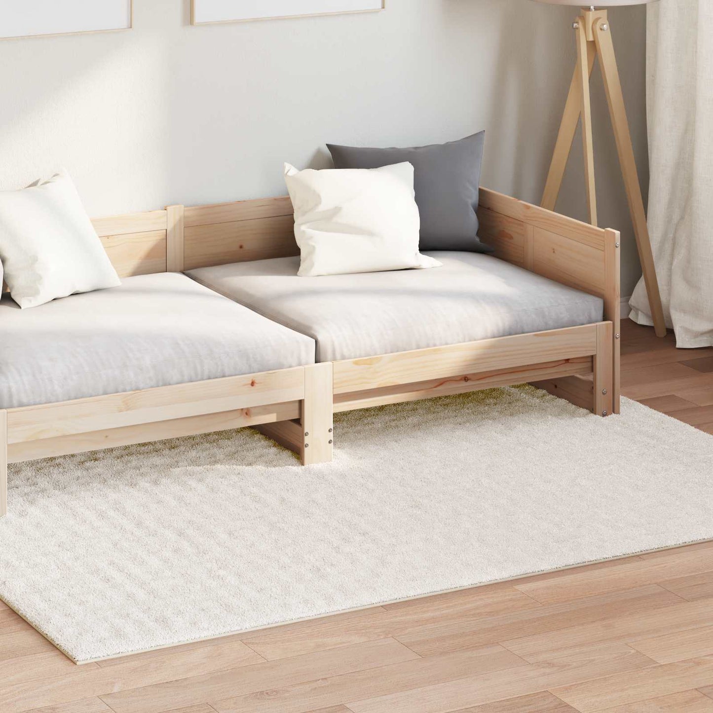vidaXL Χαλιά χώρου Ορθογώνιος Κρεμ 200 x 140 cm