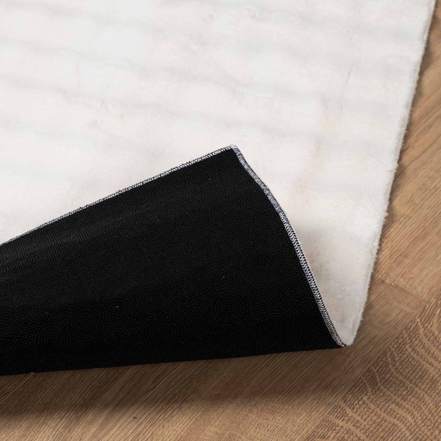 vidaXL Χαλιά χώρου τετράγωνο Κρεμ 240 x 240 cm