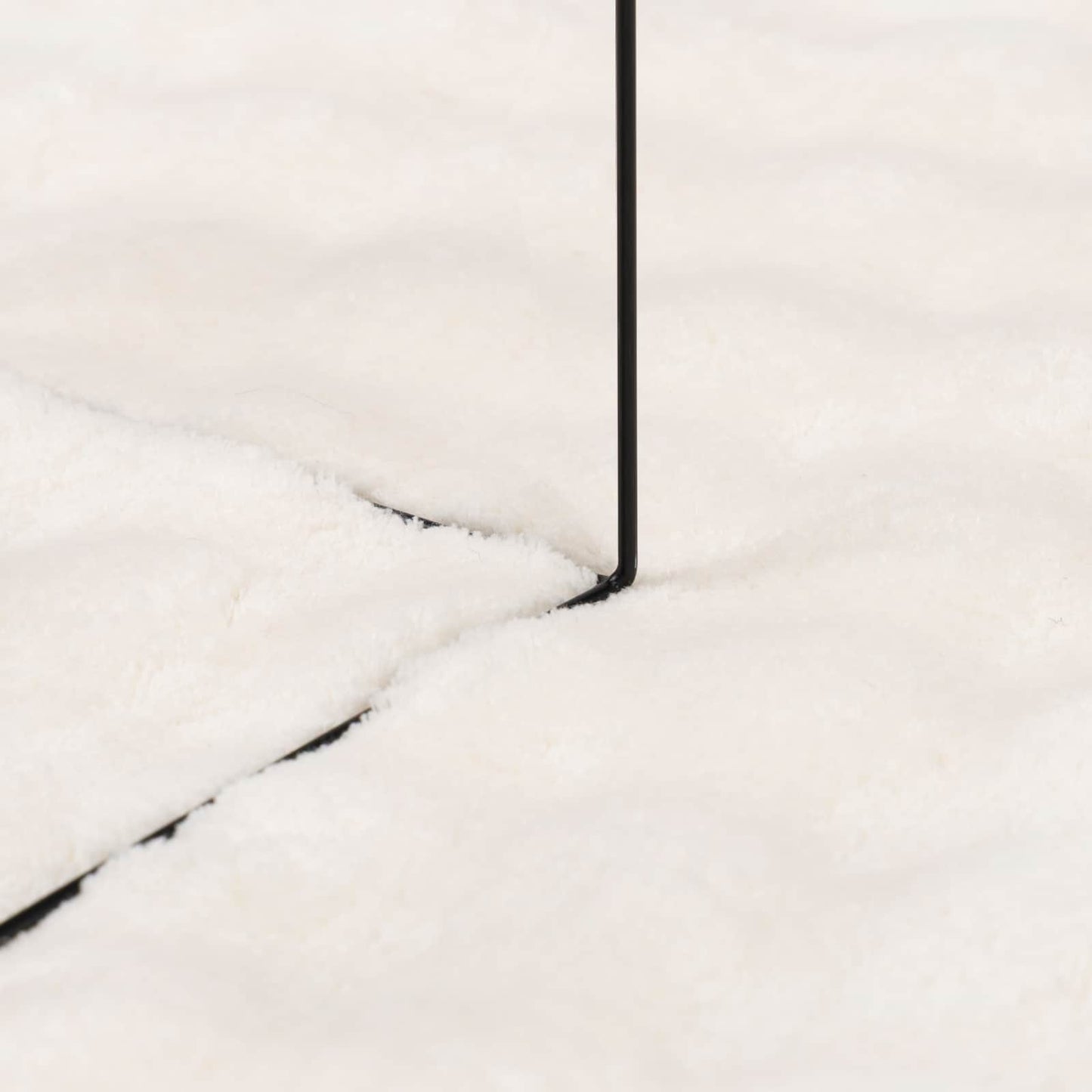 vidaXL Χαλιά χώρου τετράγωνο Κρεμ 240 x 240 cm