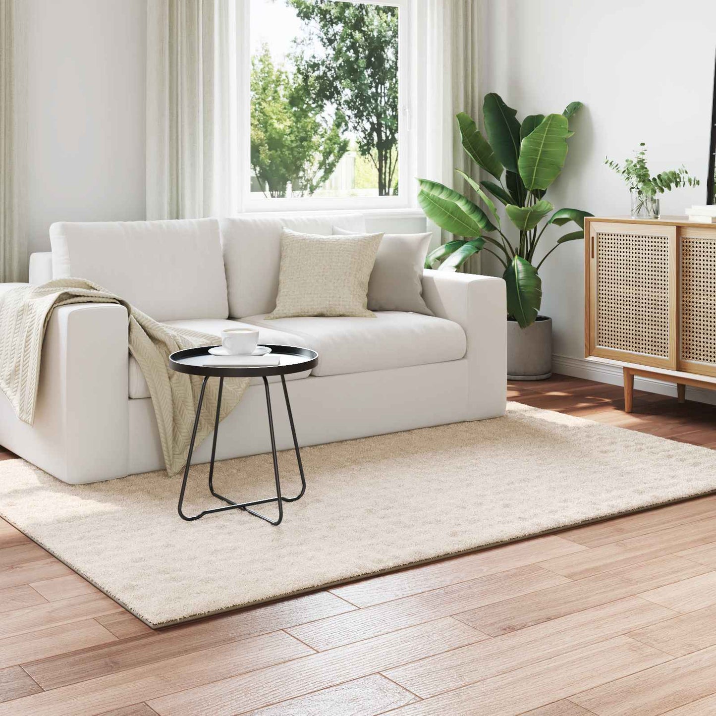 vidaXL Χαλιά χώρου Ορθογώνιος Μπεζ 200 x 140 cm