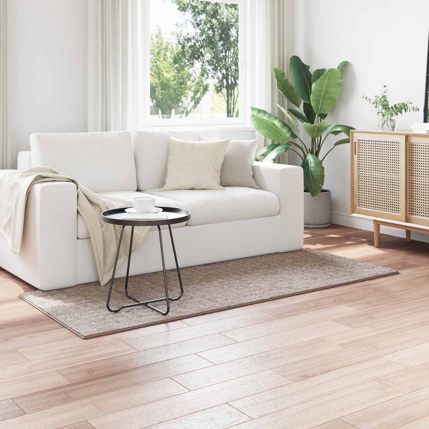 vidaXL Χαλιά χώρου Ορθογώνιος Άμμος 150 x 80 cm