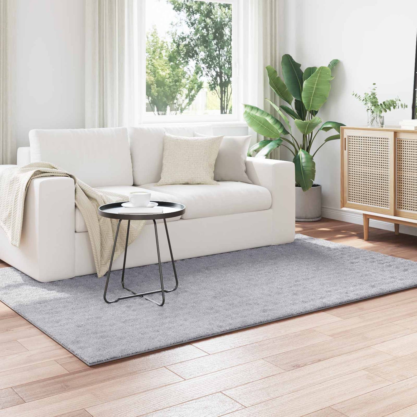 vidaXL Χαλιά χώρου Ορθογώνιος Γκρι 200 x 140 cm