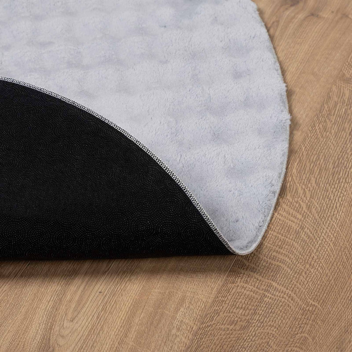 vidaXL Χαλιά χώρου Γύρος Γκρι Ø 160 CM