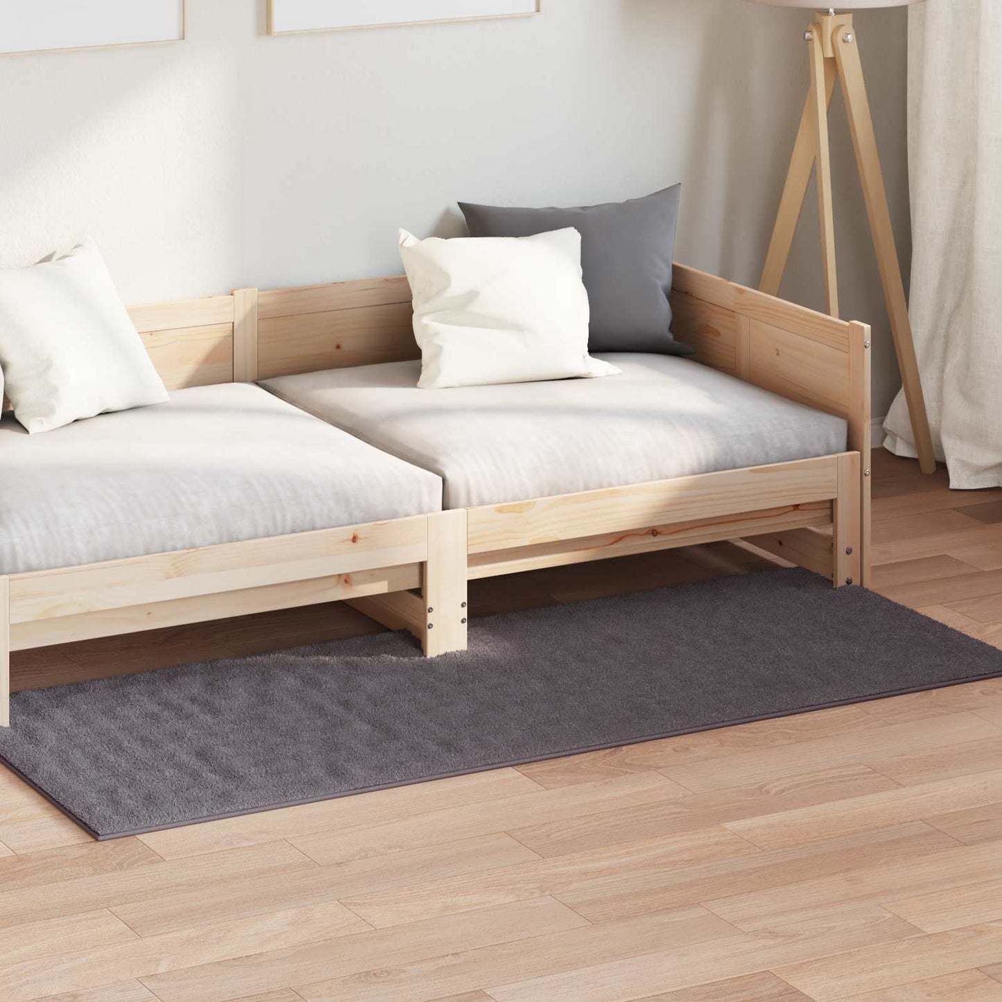 vidaXL Χαλιά χώρου Ορθογώνιος Ανθρακί 150 x 80 cm