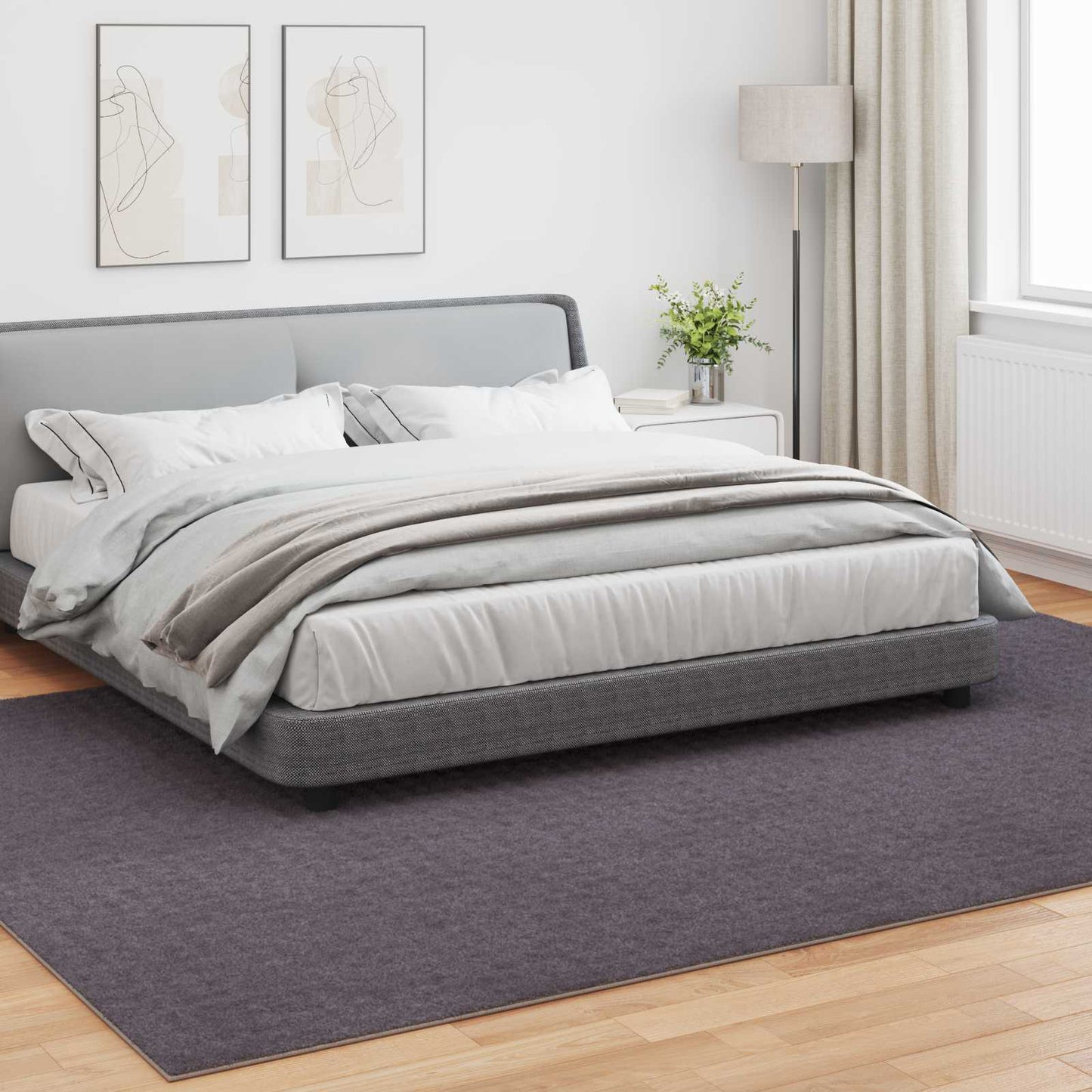 vidaXL Χαλιά χώρου Ορθογώνιος Ανθρακί 340 x 240 εκ