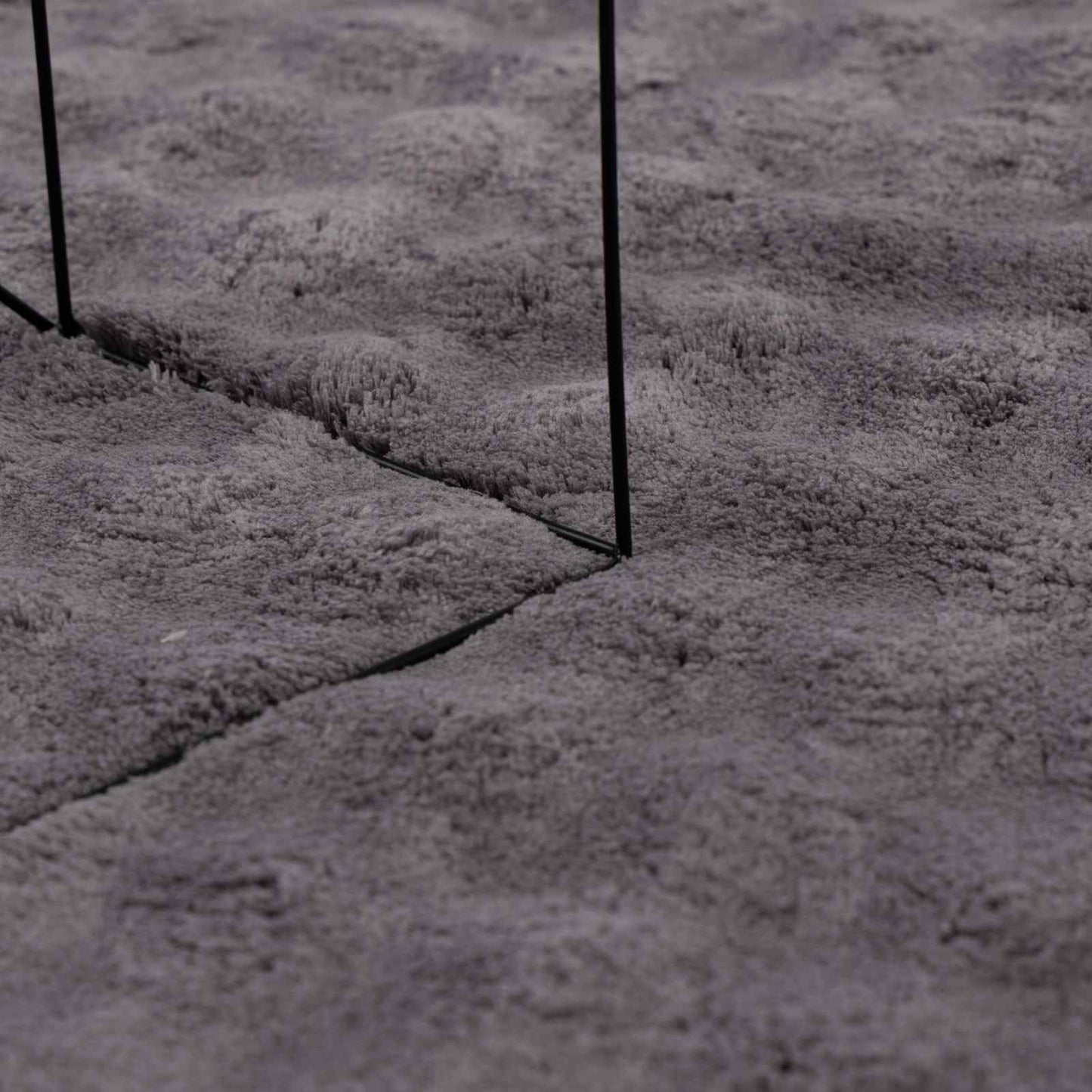 vidaXL Χαλιά χώρου τετράγωνο Ανθρακί 240 x 240 cm