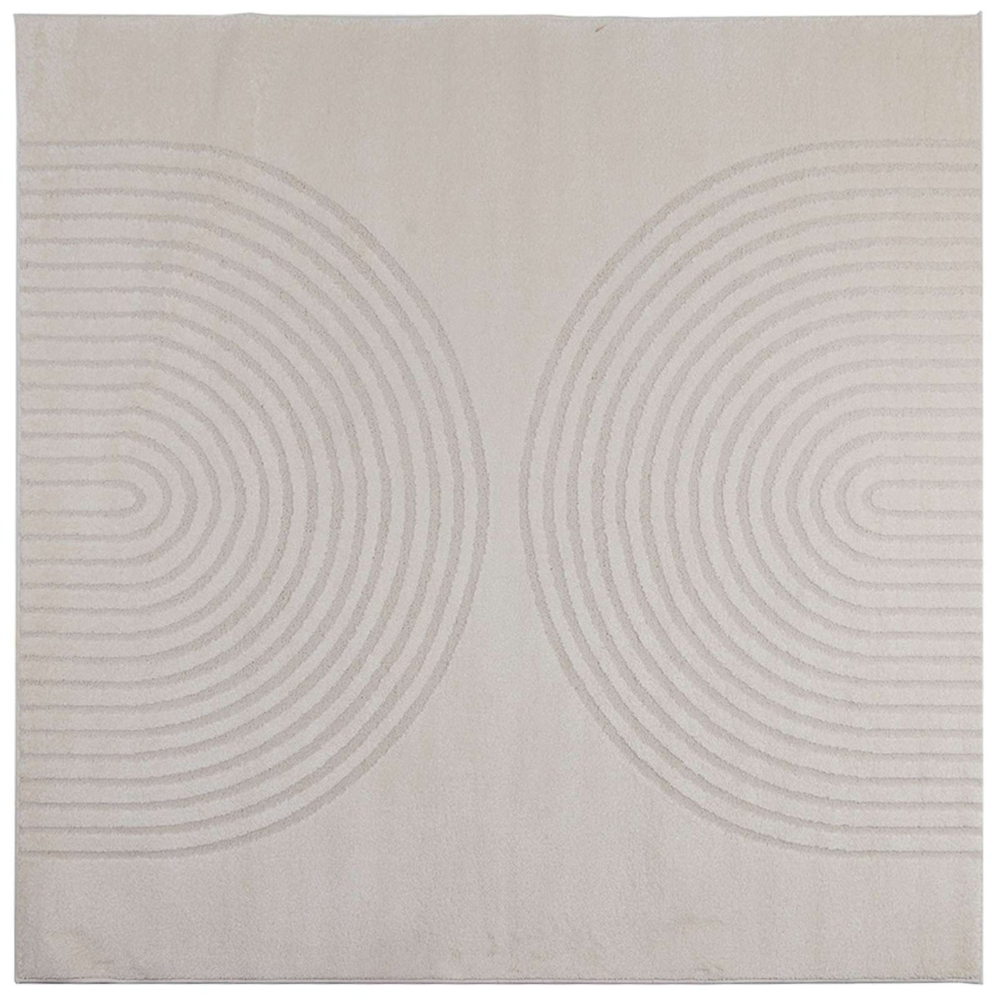 vidaXL Χαλιά χώρου τετράγωνο GALATI Κρεμ 120 x 120 cm Πολυεστέρας