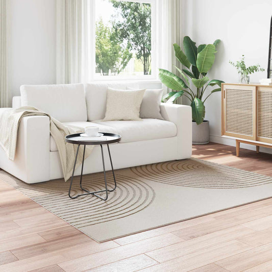 vidaXL Χαλιά χώρου τετράγωνο GALATI Κρεμ 200 x 200 cm Πολυεστέρας