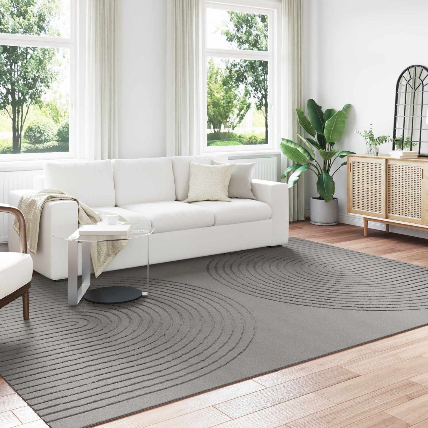 vidaXL Χαλιά χώρου Ορθογώνιος GALATI Γκρι 340 x 240 εκ Πολυεστέρας