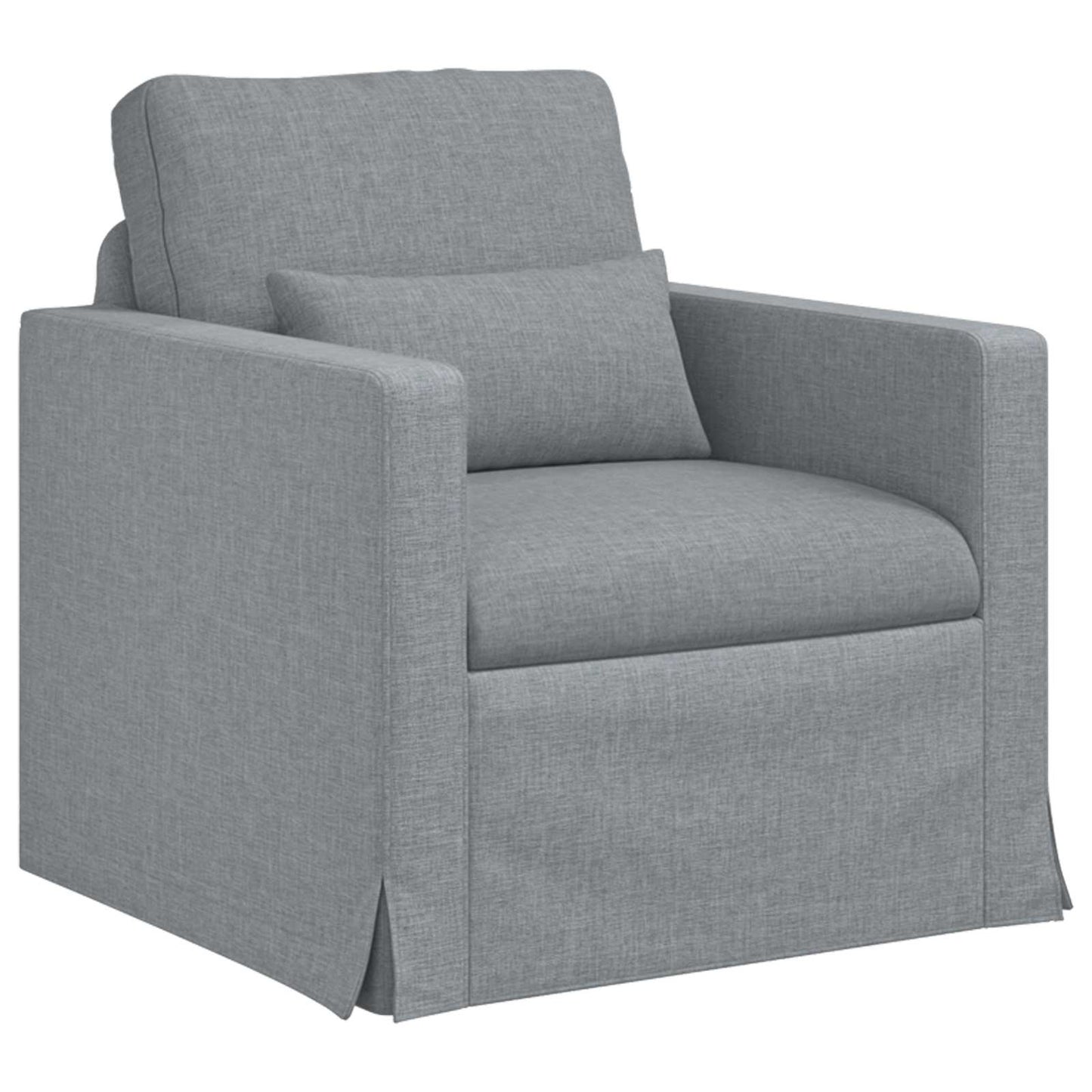 vidaXL Σετ Καναπέ 2 pcs Ανοιχτό γκρι 139 x 78 x 80 εκ ύφασμα
