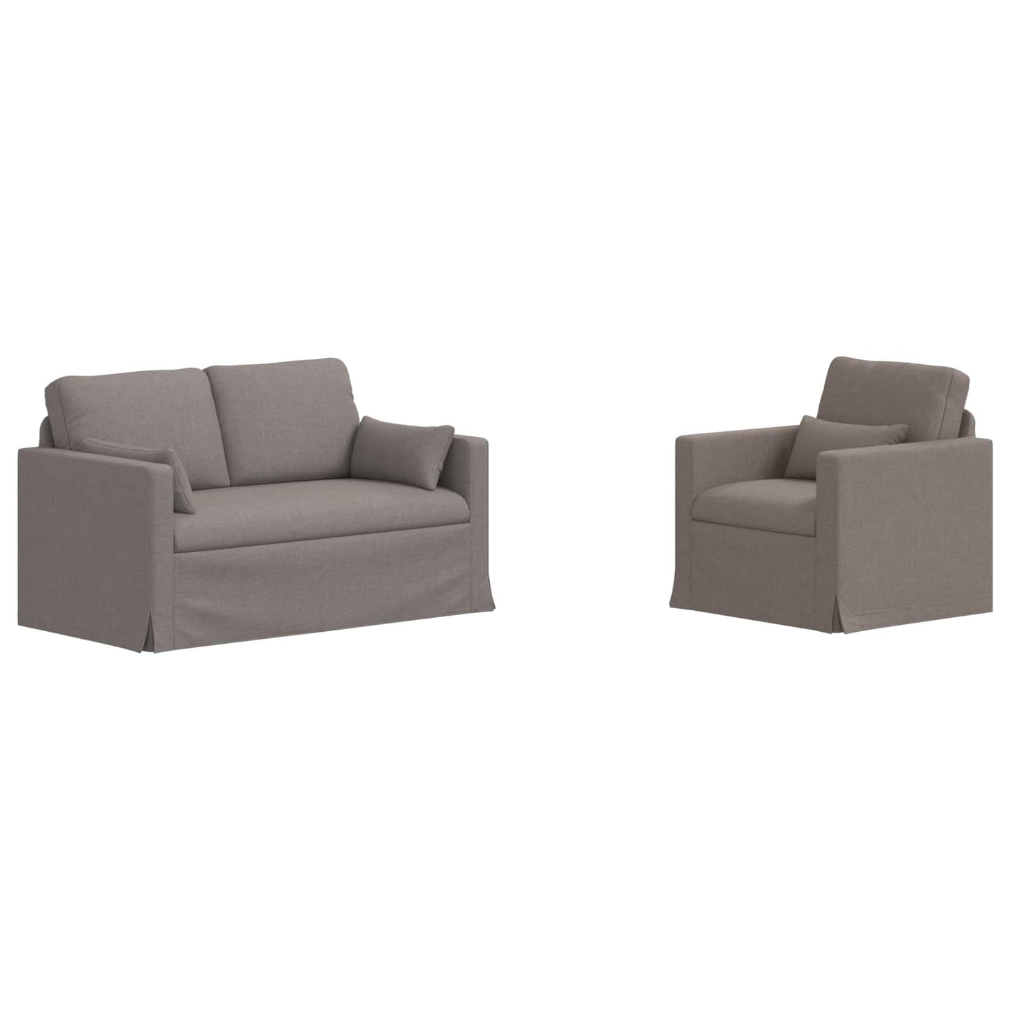 vidaXL Σετ Καναπέ 2 pcs Taupe 139 x 78 x 80 εκ ύφασμα