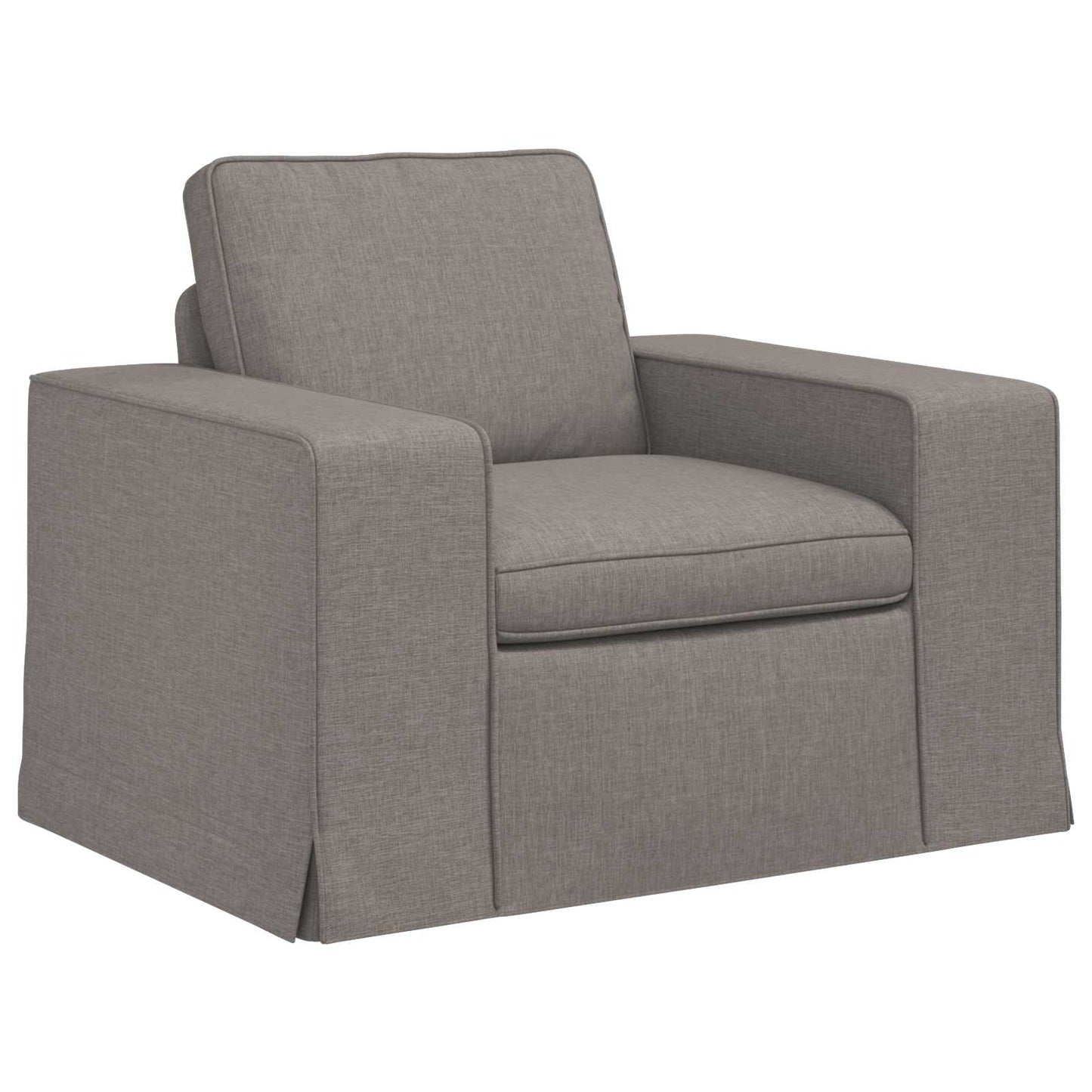 vidaXL Σετ Καναπέ 2 pcs Taupe 162 x 80 x 82 εκ ύφασμα