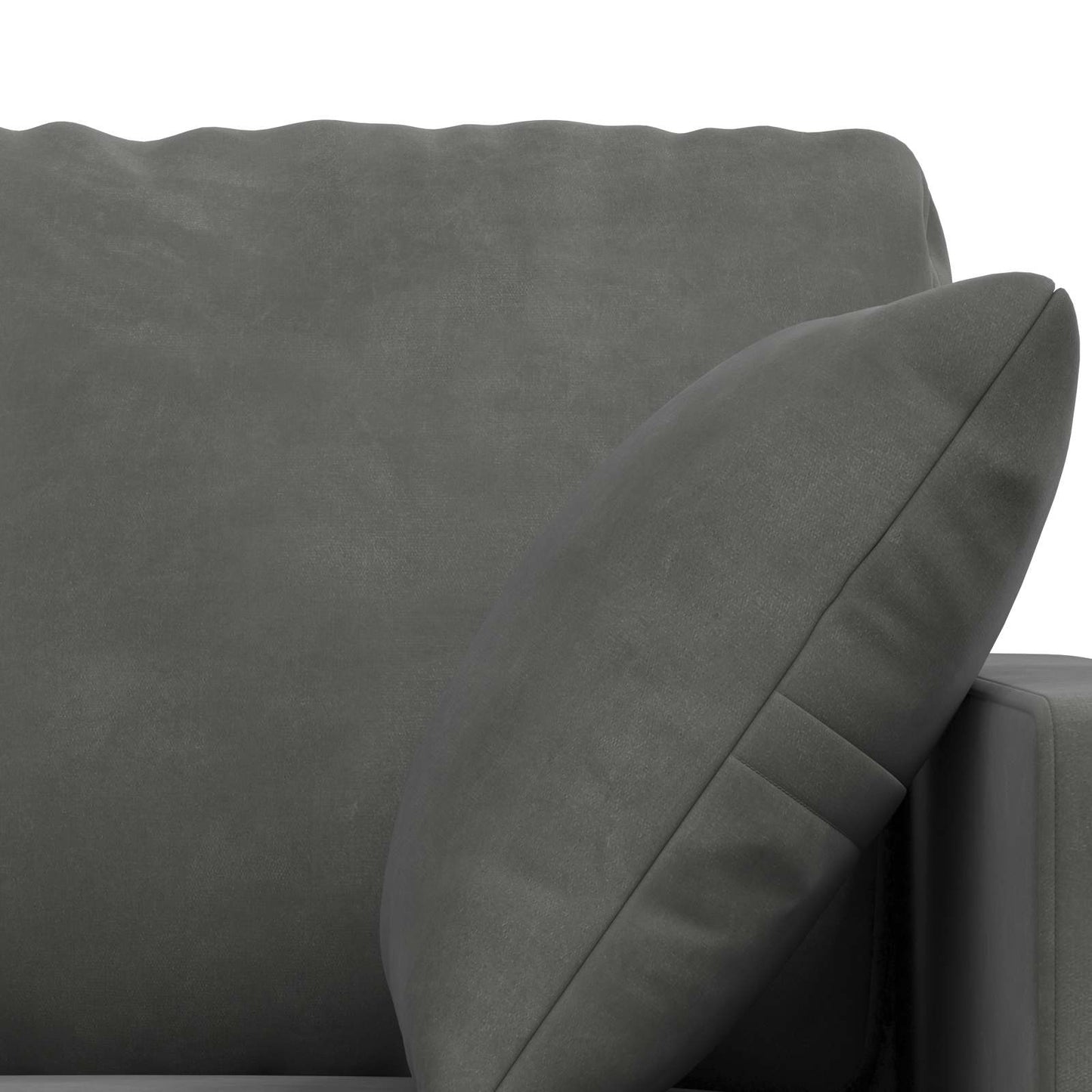 vidaXL Σετ Καναπέ 2 pcs Σκούρο Γκρι 138 x 78 x 80 εκ Βελούδο