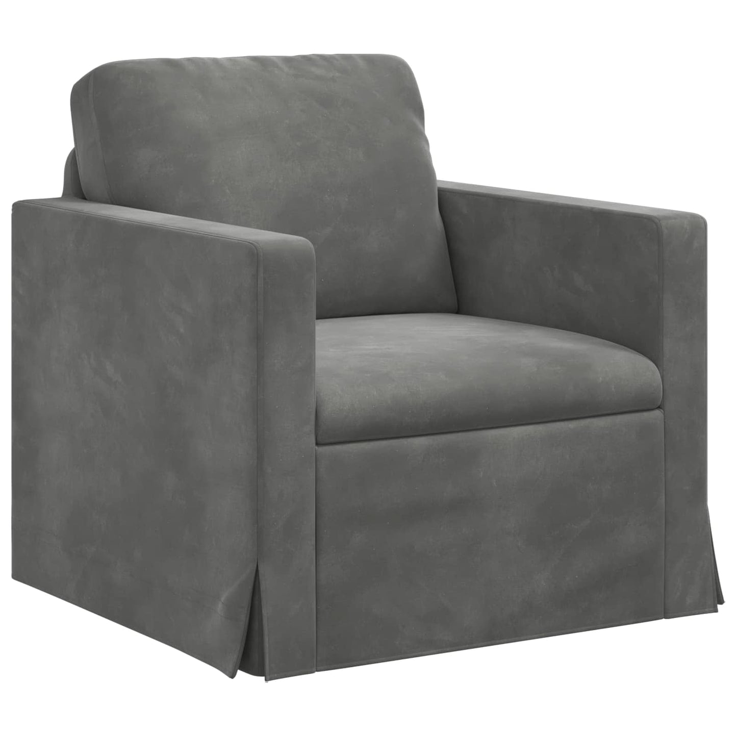 vidaXL Σετ Καναπέ 2 pcs Σκούρο Γκρι 138 x 78 x 80 εκ Βελούδο