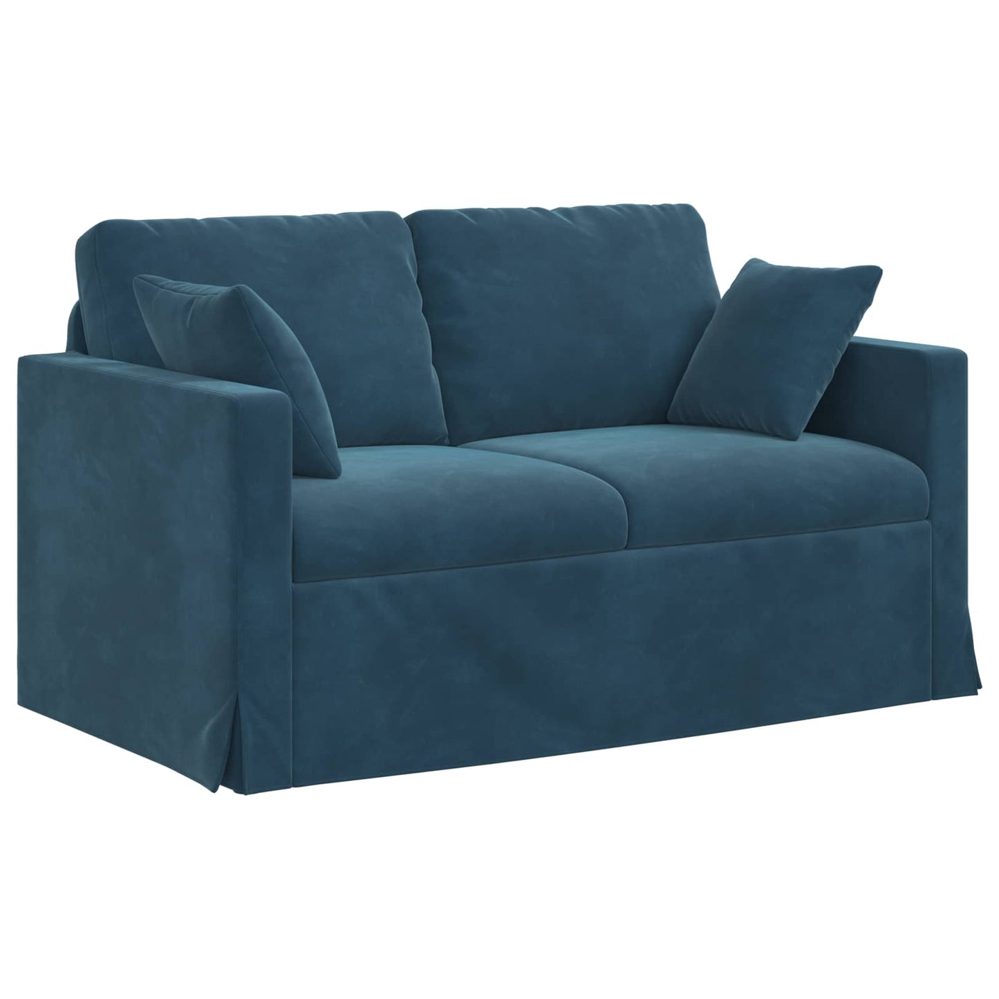 vidaXL Σετ Καναπέ 2 pcs Μπλε 138 x 78 x 80 εκ Βελούδο