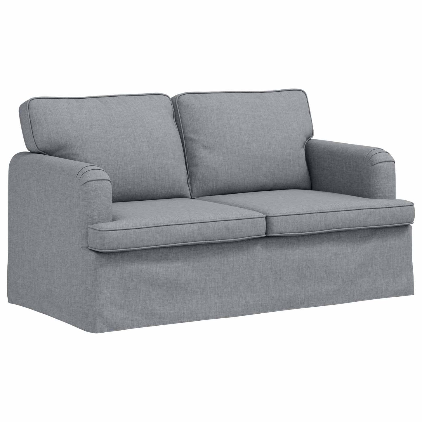vidaXL Σετ Καναπέ 2 pcs Ανοιχτό γκρι 144 x 80 x 85 εκ ύφασμα